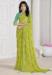 Picture of Gorgeous Chiffon Yellow Green Saree