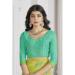 Picture of Gorgeous Chiffon Yellow Green Saree