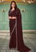 Picture of Fascinating Chiffon Saddle Brown Saree