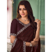 Picture of Fascinating Chiffon Saddle Brown Saree