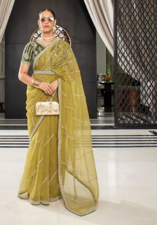 Picture of Charming Organza Peru Saree