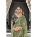 Picture of Bewitching Organza Dark Olive Green Saree