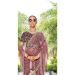 Picture of Ideal Organza Rosy Brown Saree