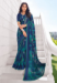 Picture of Fascinating Georgette Navy Blue Saree