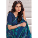 Picture of Fascinating Georgette Navy Blue Saree