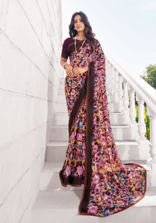 Picture of Magnificent Georgette Sienna Saree