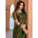 Picture of Statuesque Georgette Dark Olive Green Saree