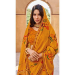 Picture of Fine Georgette Golden Rod Saree