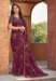 Picture of Sightly Georgette Saddle Brown Saree