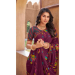 Picture of Sightly Georgette Saddle Brown Saree