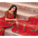 Picture of Well Formed Georgette Crimson Saree