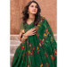 Picture of Admirable Georgette Dark Green Saree