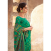 Picture of Excellent Crepe & Satin Teal Saree