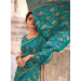 Picture of Grand Crepe & Satin Teal Saree