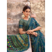 Picture of Grand Crepe & Satin Dark Slate Blue Saree