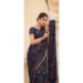 Picture of Wonderful Crepe & Satin Slate Grey Saree