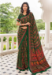 Picture of Shapely Crepe Brown Saree