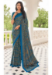 Picture of Stunning Crepe Dark Slate Grey Saree