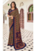 Picture of Good Looking Crepe Dark Olive Green Saree