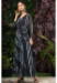 Picture of Pleasing Georgette Dark Slate Grey Readymade Gown