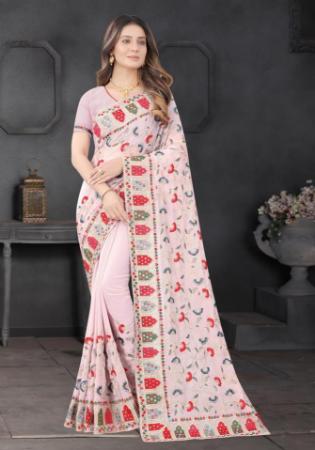 Picture of Beautiful Georgette Thistle Saree