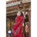 Picture of Elegant Silk Dark Red Saree