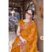 Picture of Beauteous Silk Golden Rod Saree