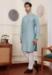 Picture of Beautiful Chiffon Light Steel Blue Kurtas