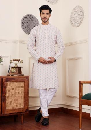 Picture of Ideal Chiffon Off White Kurtas