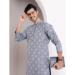 Picture of Marvelous Rayon Light Slate Grey Kurtas