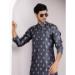 Picture of Comely Rayon Dark Grey Kurtas