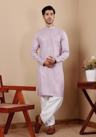 Picture of Magnificent Chiffon Thistle Kurtas