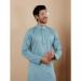 Picture of Radiant Georgette Cadet Blue Kurtas