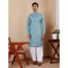 Picture of Radiant Georgette Cadet Blue Kurtas