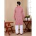 Picture of Resplendent Georgette Rosy Brown Kurtas