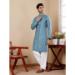 Picture of Admirable Georgette Cadet Blue Kurtas