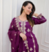 Picture of Alluring Rayon Purple Readymade Salwar Kameez