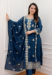 Picture of Fine Rayon Midnight Blue Readymade Salwar Kameez