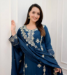 Picture of Fine Rayon Midnight Blue Readymade Salwar Kameez