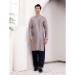 Picture of Statuesque Georgette Silver Kurtas