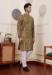 Picture of Comely Silk Dark Olive Green Kurtas