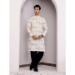 Picture of Resplendent Linen Thistle Kurtas