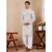 Picture of Well Formed Linen Silver Kurtas