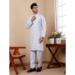 Picture of Superb Silk Light Steel Blue Kurtas