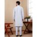 Picture of Superb Silk Light Steel Blue Kurtas