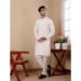 Picture of Sublime Silk Off White Kurtas