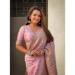 Picture of Beauteous Silk Pale Violet Red Saree