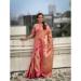 Picture of Superb Linen Deep Pink Saree