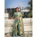 Picture of Exquisite Linen Dark Sea Green Saree