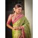 Picture of Nice Linen Lime Green Saree